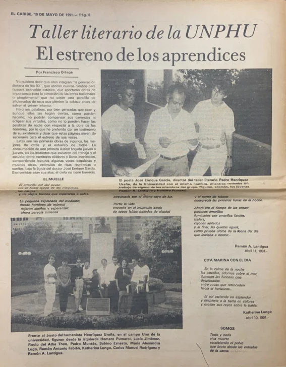 Al maestro José Enrique García en ocasión del Premio Pedro Henríquez Ureña