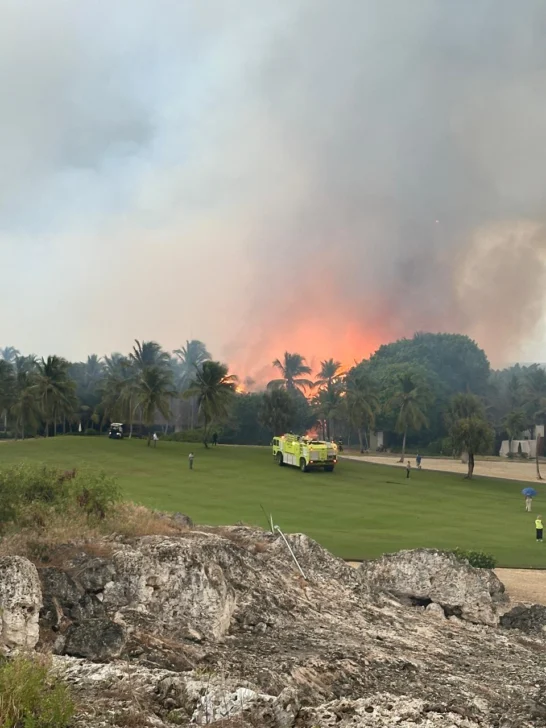 Una docena de villas afectadas por el incendio en Cap Cana