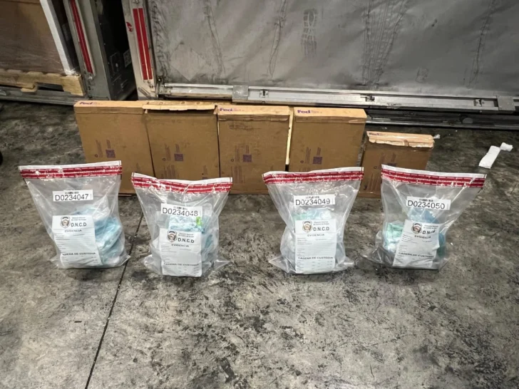 DNCD confisca 17 paquetes de presunta cocaína a que serían enviados a EE. UU