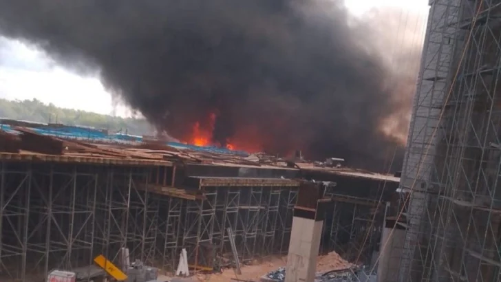 Controlado incendio en construcción del Hotel Moon Palace The Grand Punta Cana Controlado incendio en construcción del Hotel Moon Palace The Grand Punta Cana