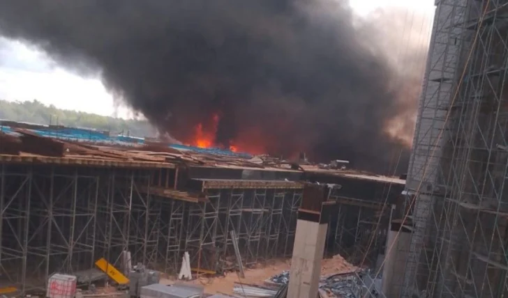 Controlado incendio en construcción del Hotel Moon Palace The Grand Punta Cana