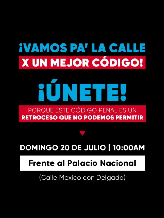 Convocan este domingo a una concentración frente al Palacio Nacional Convocan este domingo a una concentración frente al Palacio Nacional