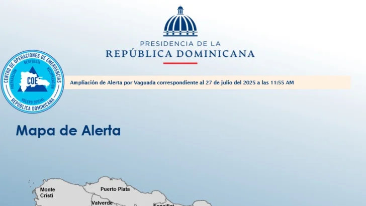 COE amplía a seis provincias bajo alerta verde