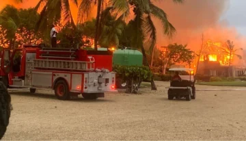 Una docena de villas afectadas por el incendio en Cap Cana