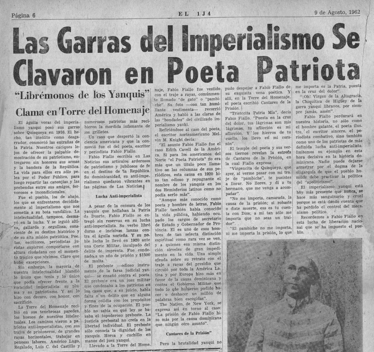 Las garras del imperialismo en 1916