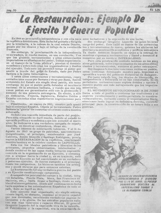 La Restauración: Ejemplo de ejército y guerra popular La Restauración: Ejemplo de ejército y guerra popular