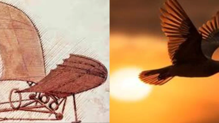 Da Vinci, de la metáfora de la máquina voladora, del vuelo de los pájaros  y otros objetos