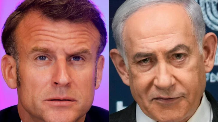 Macron replica contundente a Netanyahu, que lo acusa de alimentar el fuego antisemita.
