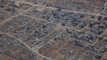Las imágenes aéreas que muestran la magnitud de la destrucción en Gaza y que el gobierno de Israel no quiere que los periodistas filmen