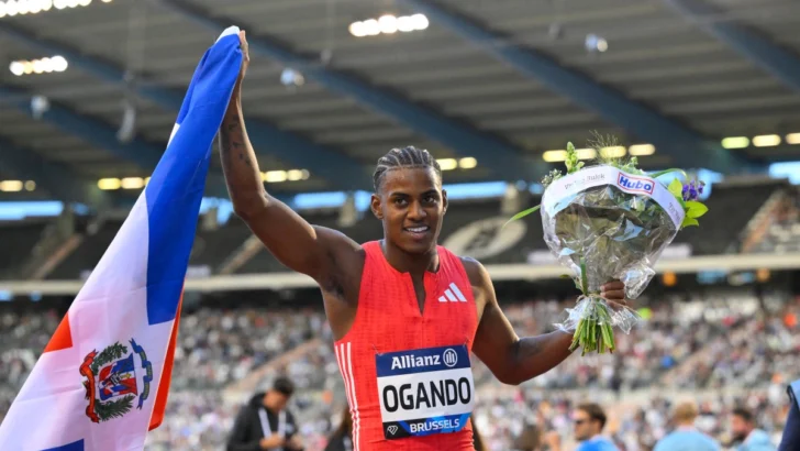 El dominicano Alexander Ogando brilla en Bruselas con la victoria en 200 metros