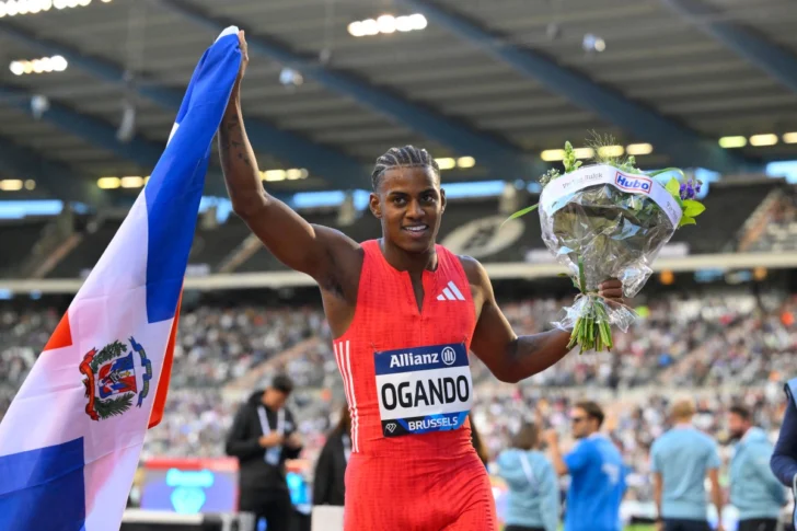 El dominicano Alexander Ogando brilla en Bruselas con la victoria en 200 metros