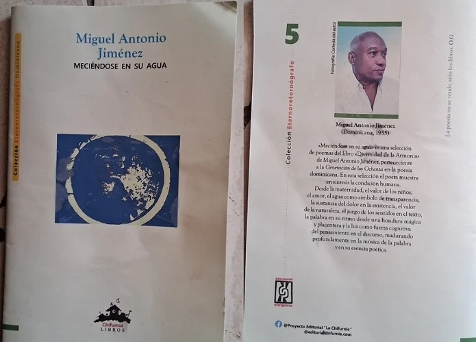 Meciéndose en su agua, selección poética de Miguel Antonio Jiménez