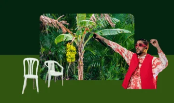  Gráfico recreado del álbum de Bad Bunny. Crédito: Skye Weaver, 42Fifty, vía: https://oh42fifty.org/