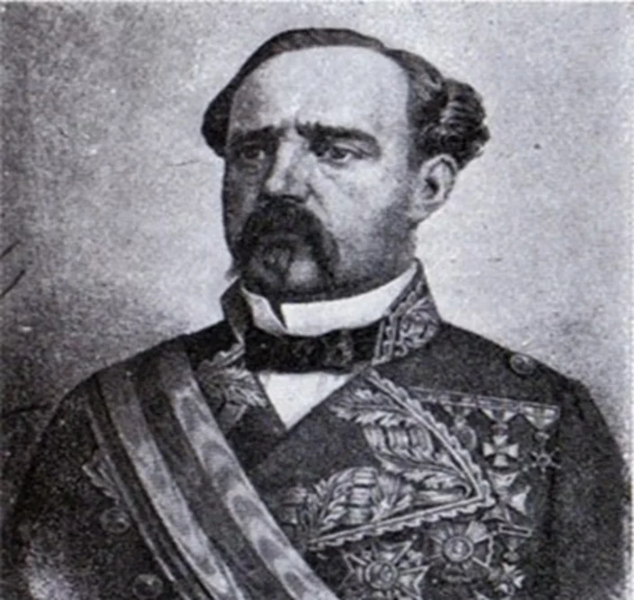  Brigadier José de la Gándara, Capitán General y último Gobernador de España en Santo Domingo, entre el 31 de marzo de 1864 y el 11 de julio de 1865.