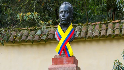  Busto a Alexandre Pétion en la Quinta de Bolívar en Bogotá. Fuente: https://idpc.gov.co