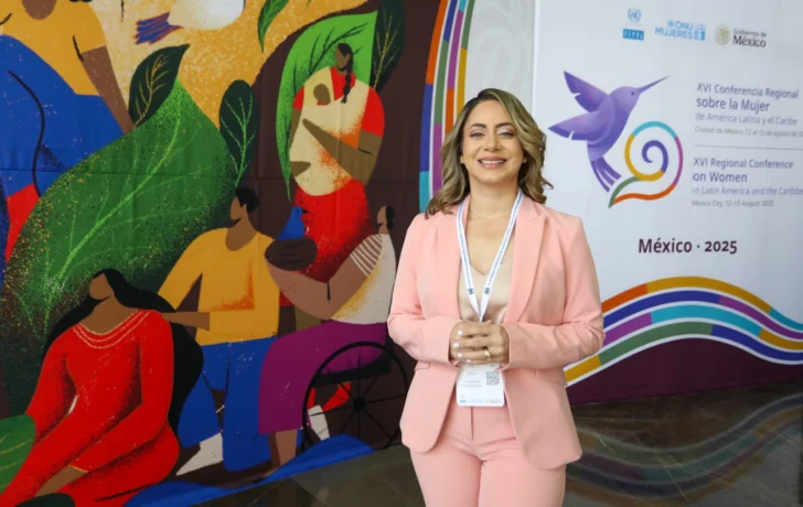 Gloria Reyes expone en México sobre política de cuidados en República Dominicana