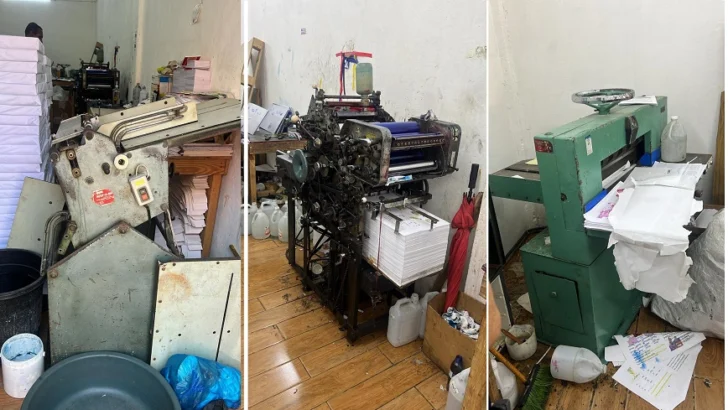 Incautados en imprenta 70 mil textos escolares falsificados y asimismo mochilas, loncheras y cartucheras Incautados en imprenta 70 mil textos escolares falsificados y asimismo mochilas, loncheras y cartucheras