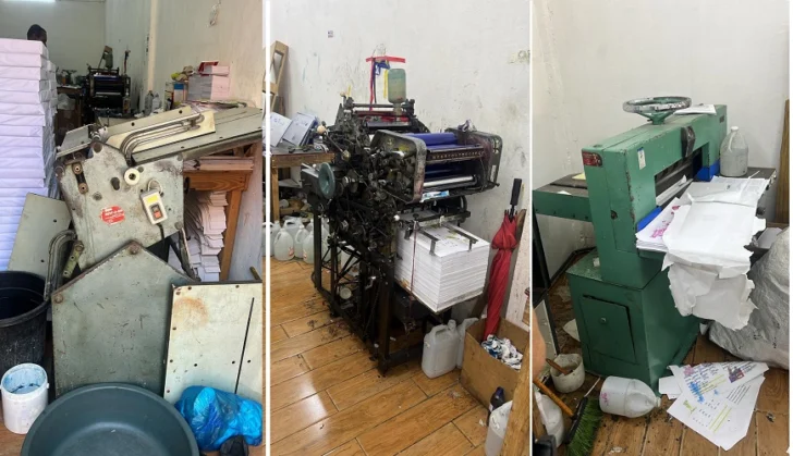 Incautados en imprenta 70 mil textos escolares falsificados y asimismo mochilas, loncheras y cartucheras
