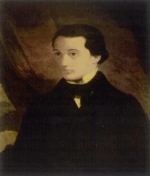  Óleo de Eugenio María de Hostos a los 19 años mientras estudiaba leyes en Madrid, España.