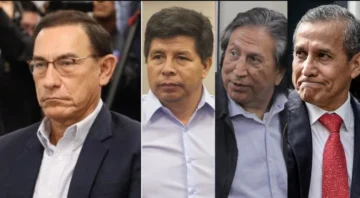 Perú, con cuatro expresidentes encarcelados a la vez: Toledo, Humala, Castillo y Vizcarra