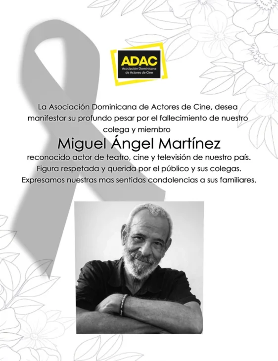 Falleció el actor dominicano Miguel Ángel Martínez Falleció el actor dominicano Miguel Ángel Martínez