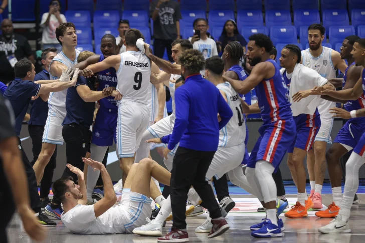 Termina en pelea triunfo dominicano sobre argentinos en Nicaragua