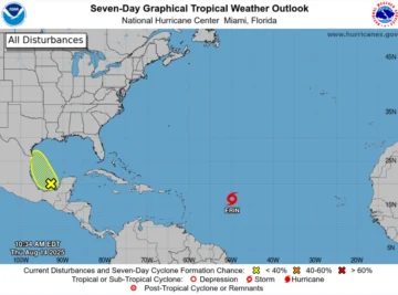 Tormenta Erin apunta a primer huracán este viernes y a categoría mayor el fin de semana
