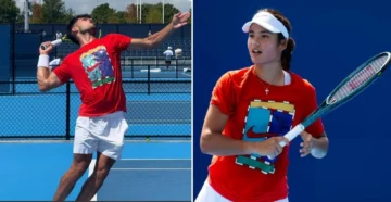 Alcaraz y Sinner este martes en dobles mixto tras final desabrida de Cincinnati