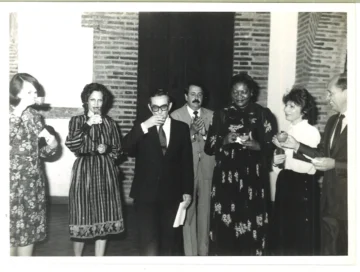  Recepción INSTRAW, 1983. A la izquierda, Vilma Espin.