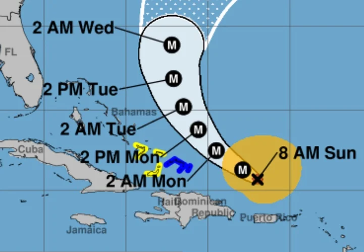 Huracán Erin, degradado este domingo a categoría 3, azota el Caribe con lluvias Huracán Erin, degradado este domingo a categoría 3, azota el Caribe con lluvias