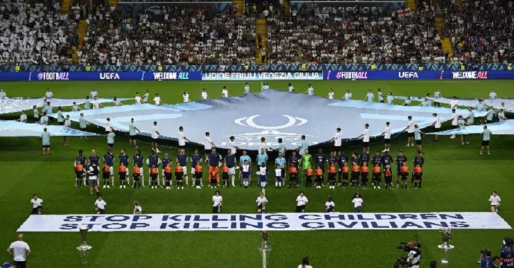 La UEFA manda mensaje a Israel: 'Dejen de matar niños, dejen de matar civiles'
