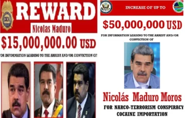 EEUU sube a US$ 50 millones recompensa por captura de Maduro