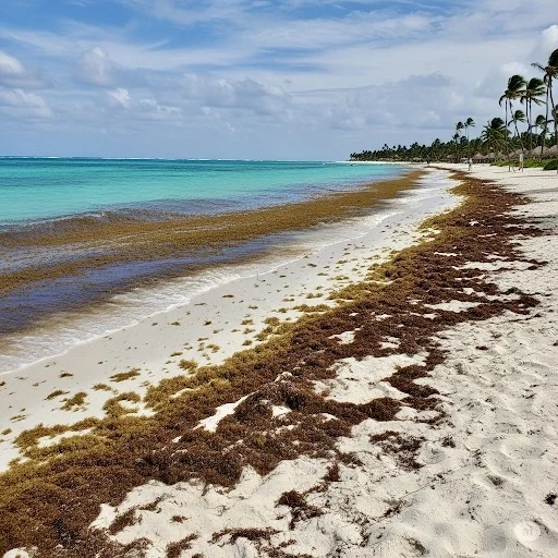 Sargazo en Bávaro-Punta Cana: una marea que amenaza con ahogar nuestro paraíso Sargazo en Bávaro-Punta Cana: una marea que amenaza con ahogar nuestro paraíso