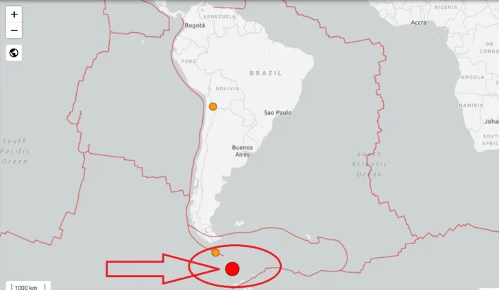 Terremoto de 7,6 de magnitud en la Antártida chilena