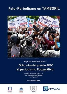 APEC Cultural inaugura exposición itinerante del Premio de Periodismo Fotográfico en Tamboril