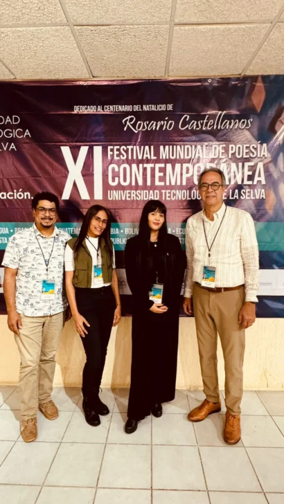  Leonardo Nin, Nathalie García, Indhira Itsuki y José Mármol.