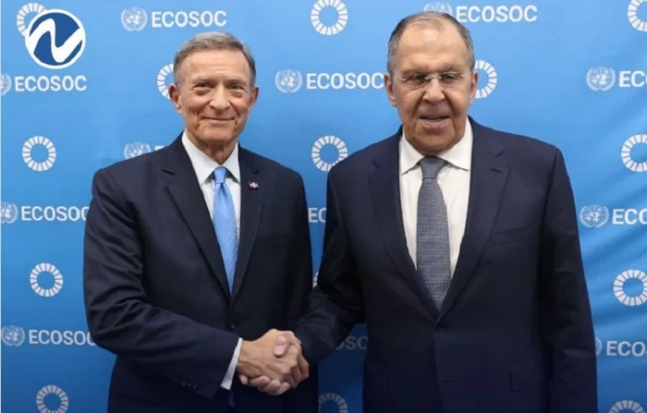 Canciller Roberto Álvarez se reunió en la ONU con su homólogo ruso Sergey Lavrov
