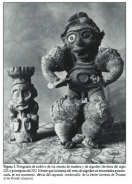  Foto original del cemí. Archivos de Bernardo Vega.