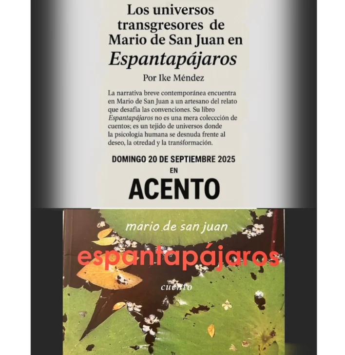 Los universos transgresores de Mario de San Juan en 'Espantapájaros' Los universos transgresores de Mario de San Juan en 'Espantapájaros'
