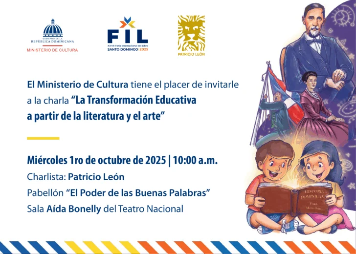 Patricio León ofrecerá charla sobre la transformación educativa a través de la literatura y el arte en la FILSD 2025