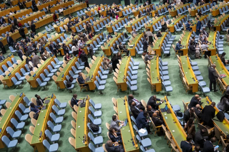 Delegados abandonan salón de la ONU durante discurso de Netanyahu