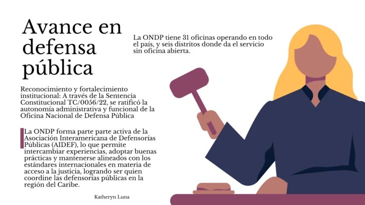 Pocos abogados, casos acumulados y límite de presupuesto, las carencias del servicio legal gratuito dominicano