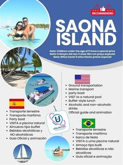 Saona, ¿una cimbreante mulata tropical? Saona, ¿una cimbreante mulata tropical?