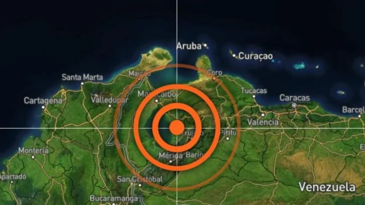 Venezuela siente sismo con magnitud 5.4, Colombia lo registra con 6.1 y EEUU con 6.2