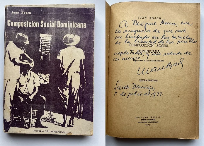Una dedicatoria de Juan Bosch Una dedicatoria de Juan Bosch