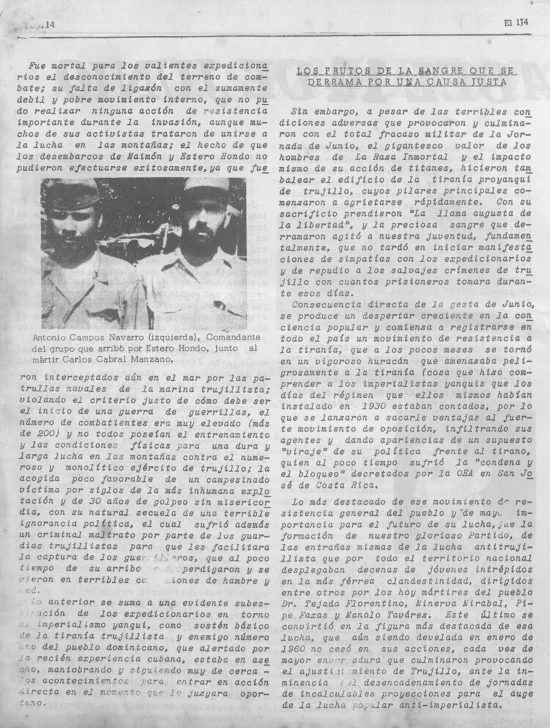La gesta heroica del 14 de Junio La gesta heroica del 14 de Junio