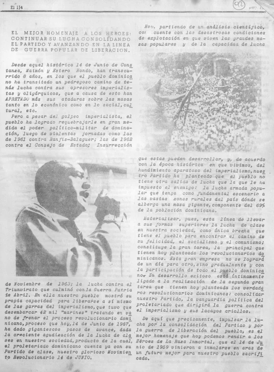 La gesta heroica del 14 de Junio La gesta heroica del 14 de Junio