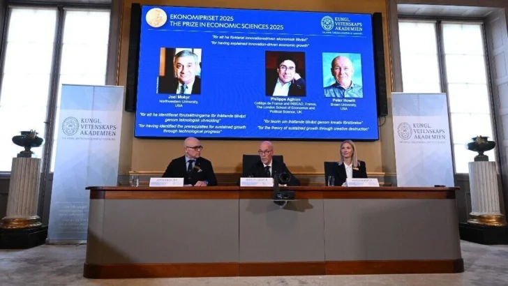 Nobel de Economía para Joel Mokyr (EE.UU.-Israel), Philippe Aghion (Francia) y Peter Howitt (Canadá)