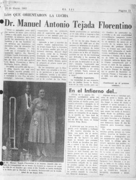 Dr. Tejada Florentino, catorcista de patria o muerte