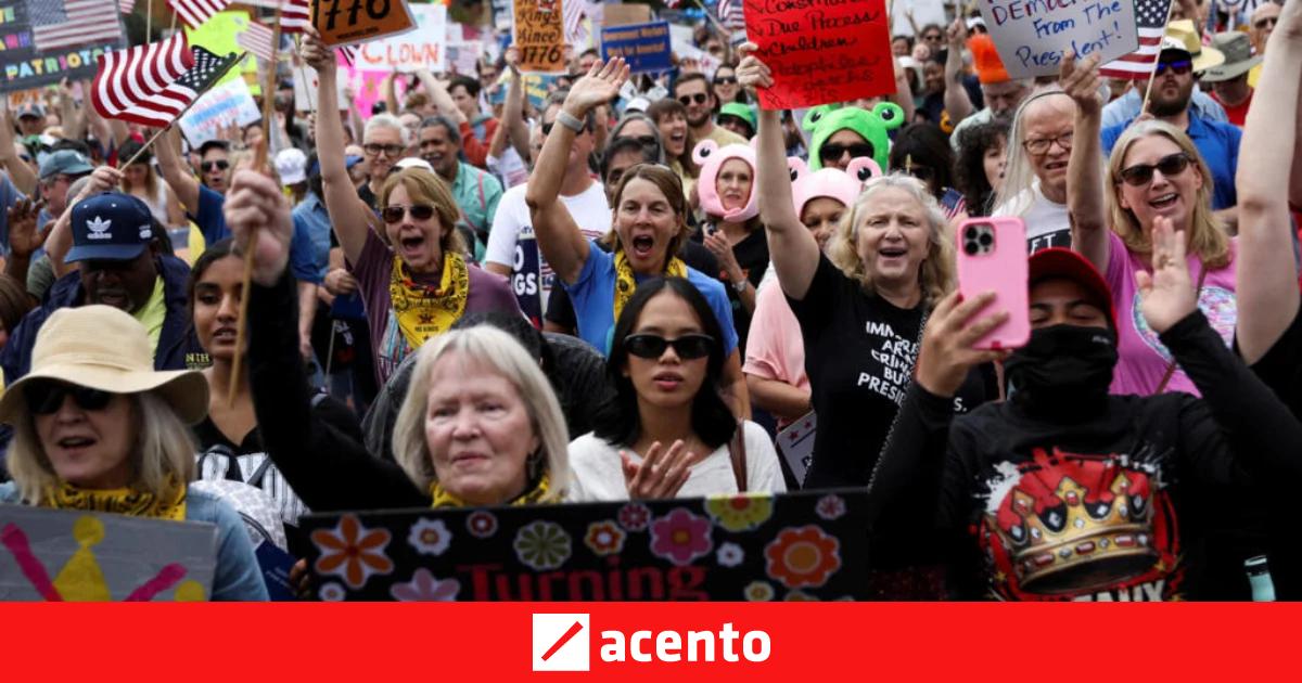 No Kings convoó a miles de estadounidenses a manifestarse contra la ...